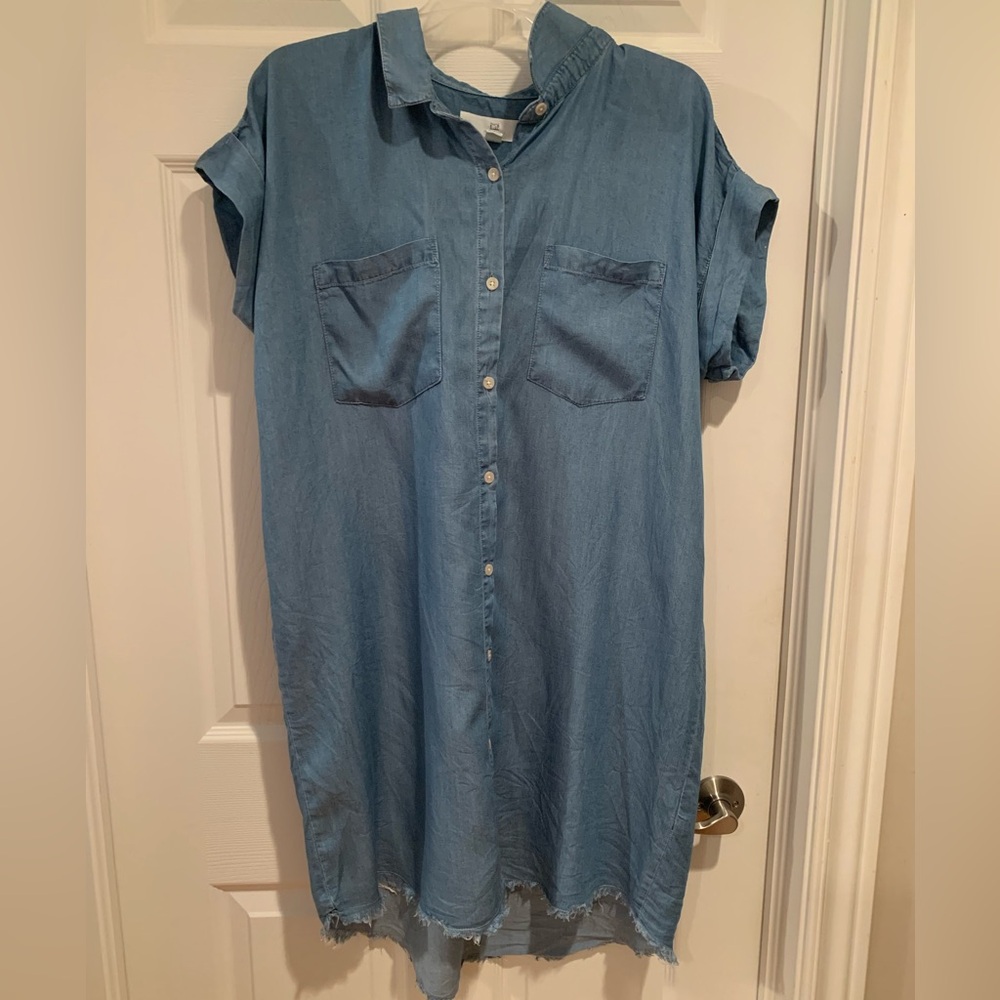 Thread & Supply 100% Tencel Button Down Dress